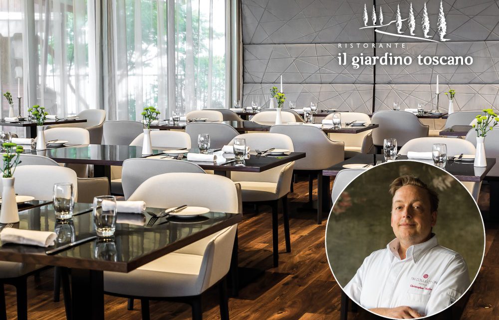Šéfkuchař Chris Naylor v pražské restauraci Il Giardino Toscano Šéfkuchař Chris Naylor v pražské restauraci Il Giardino Toscano