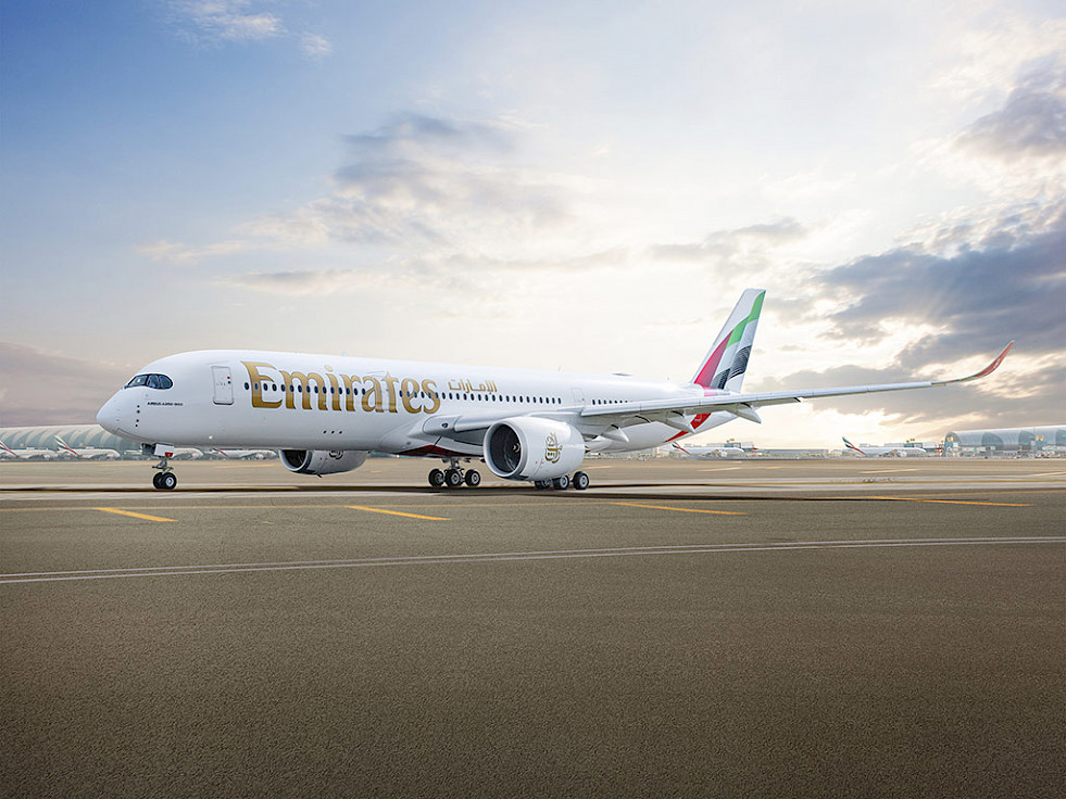 Emirates převzala a oficiálně představila první letoun A350 v Dubaji